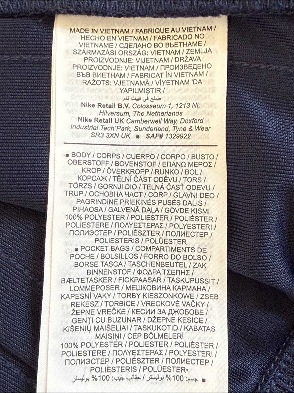 Nike Men’s Chelsea Football Club Blue Lightweight Full-Zip Jacket - Picture 12 of 12